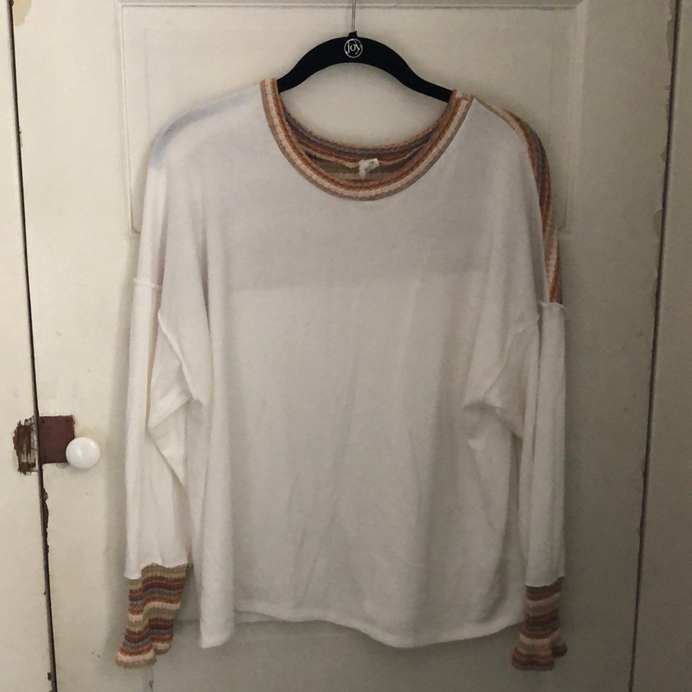 Long sleeve striped top